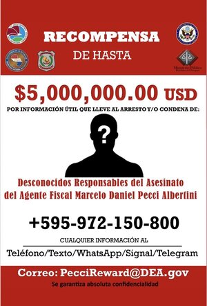 Caso Marcelo Pecci: Estados Unidos ofrece millonaria recompensa por información - San Lorenzo Hoy