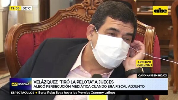 Velázquez ‘’tiró la pelota’' a jueces - ABC Noticias - ABC Color