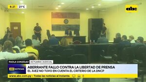 El juez no tuvo en cuenta el criterio de la DNCP - ABC Noticias - ABC Color