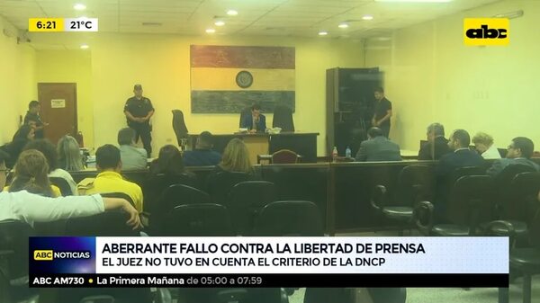 Aberrante fallo contra la libertad de prensa - ABC Noticias - ABC Color