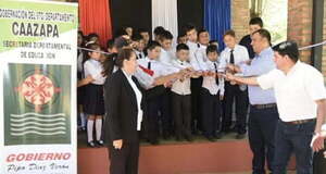 Pipo Díaz Verón inaugura obras en varias escuelas de Yuty - Noticiero Paraguay