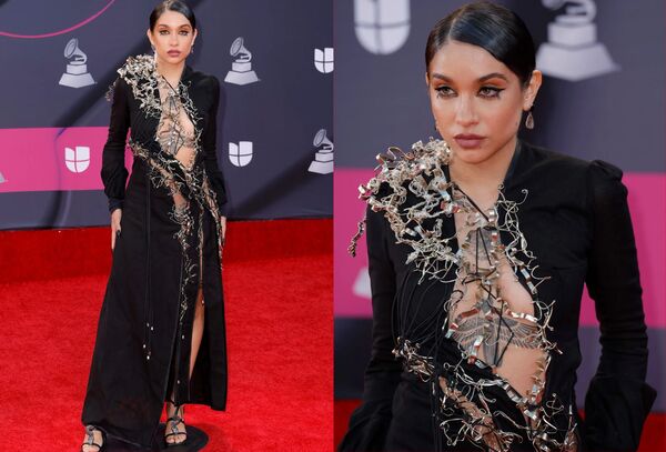 VIDEO: El increíble vestido con toque guaraní que usó María Becerra en los Grammy Latino - Megacadena — Últimas Noticias de Paraguay