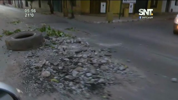 ¡Atención! Obras sin señalización en Barrio Obrero - SNT