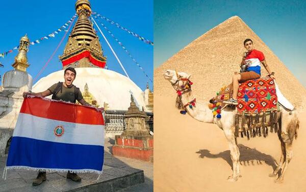 Joven paraguayo cumple su sueño de viajar a 100 países del mundo – Prensa 5