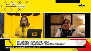 Berta Rojas le da su primer LatinGRAMMY a Paraguay - ABC Noticias - ABC Color