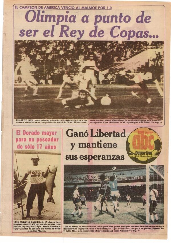 Hace 43 años, Olimpia venció al Malmö FF en la primera final de la Intercotinental - Olimpia - ABC Color