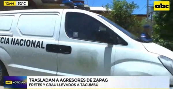 Trasladan a “agresores” de Zapag a Tacumbú
