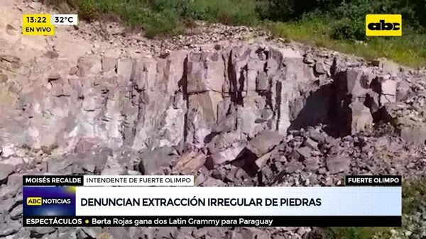 Denuncian extracción irregular de piedras - ABC Noticias - ABC Color