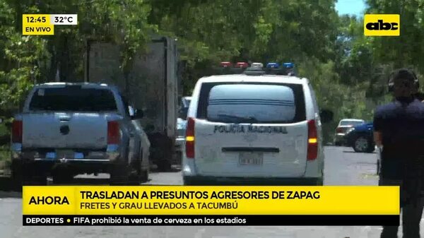 Trasladan a presuntos agresores de Benjamín Zapag - ABC Noticias - ABC Color