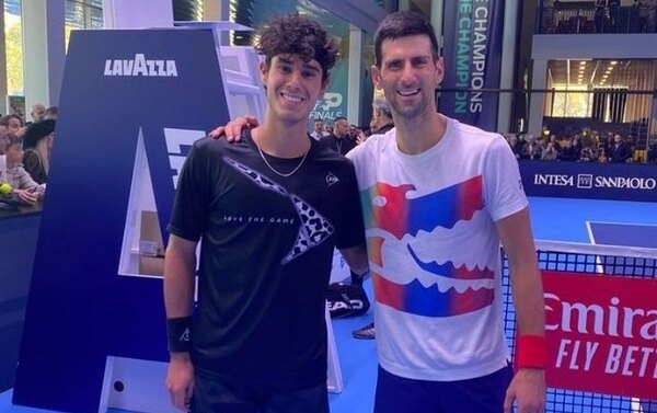 El espectacular momento de Daniel Vallejos con Novak Djokovic