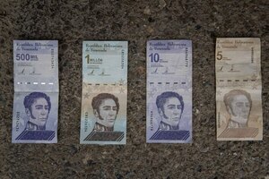 La moneda venezolana se devalúa un 16 % frente al dólar en un mes - MarketData