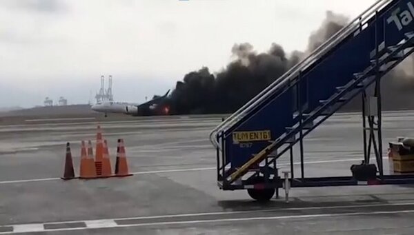 Mueren dos en accidente entre avión de Latam y camión de bomberos en Perú