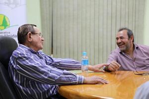 Cerini mantuvo una importante reunión con el pdte de la coop. Colonias Unidas