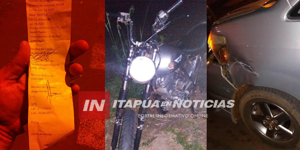 CONDUCTOR ALCOHOLIZADO PROVOCÓ SINIESTRO VIAL EN ENCARNACIÓN