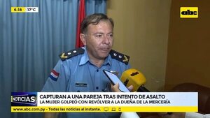 Capturan a una pareja tras intento de asalto - ABC Noticias - ABC Color