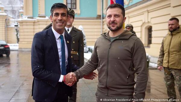 Rishi Sunak llega a Kiev para reafirmar apoyo a Ucrania