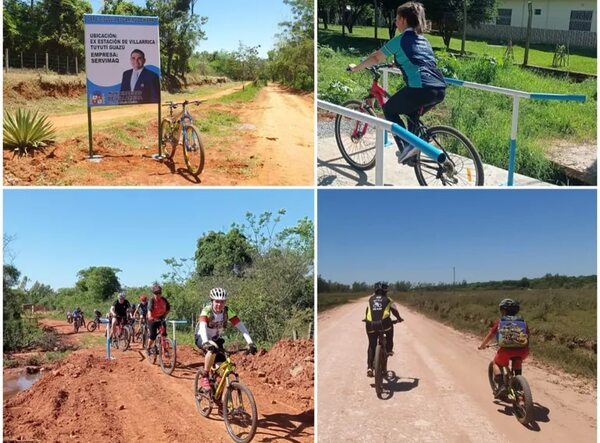 Habilitan Ciclovía “Gua’i” en antiguo tramo de tren de Villarrica - Nacionales - ABC Color