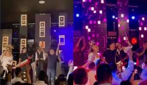 Crónica / [VIDEO] ¡No podía faltar! Escuchá el tema que cantó Alan Benitez en su boda