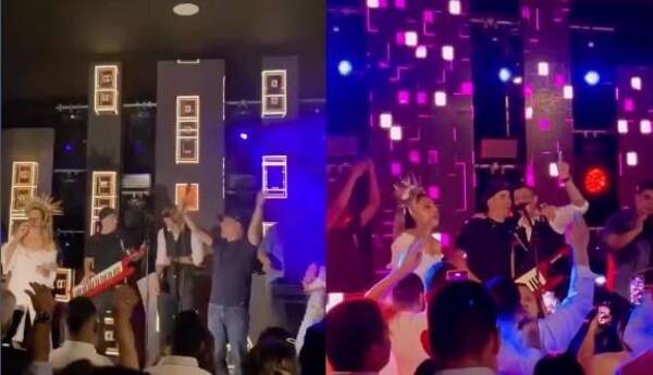 Crónica / [VIDEO] ¡No podía faltar! Escuchá el tema que cantó Alan Benitez en su boda