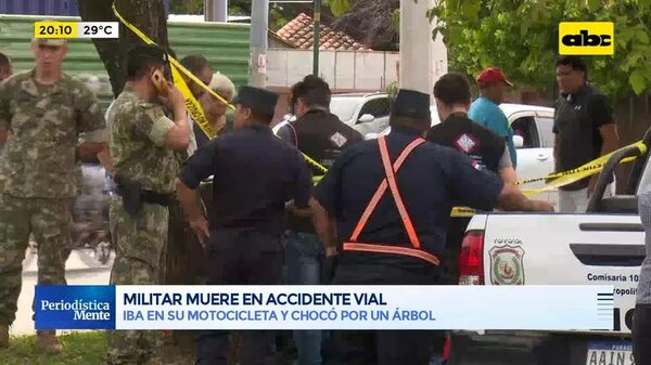 Militar muere en accidente vial - ABC Noticias - ABC Color