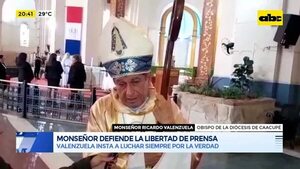 Monseñor defiende la libertad de prensa - ABC Noticias - ABC Color
