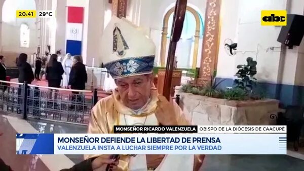 Monseñor defiende la libertad de prensa - ABC Noticias - ABC Color