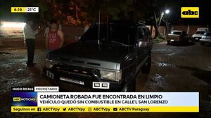 Camioneta robada en Limpio fue encontrada  - ABC Noticias - ABC Color