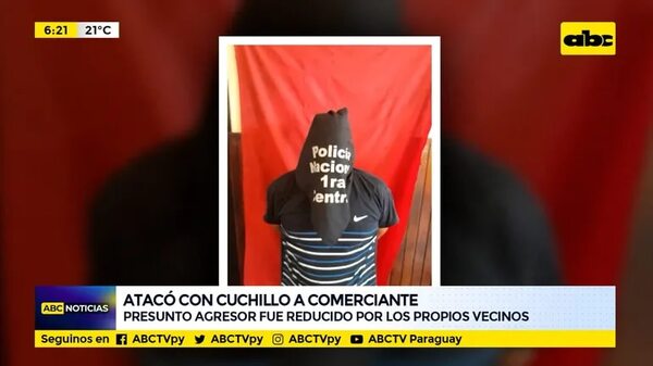 Atacó con cuchillo a comerciante de San Lorenzo - ABC Noticias - ABC Color