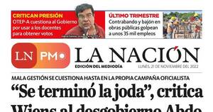 La Nación / LN PM: edición mediodía del 21 de noviembre