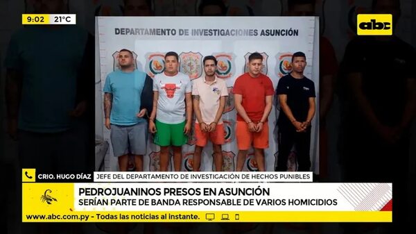 Pedrojuaninos presos en Asunción - ABC Noticias - ABC Color