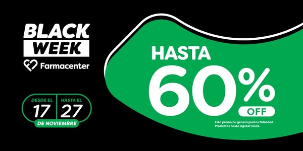 Diario HOY | Black Week Farmacenter con descuentos de hasta el 60%