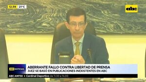 Juez se basó en publicaciones inexistentes en ABC - ABC Noticias - ABC Color