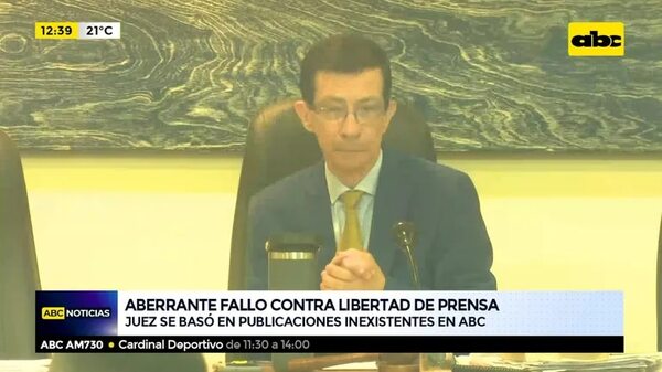 Juez se basó en publicaciones inexistentes en ABC - ABC Noticias - ABC Color