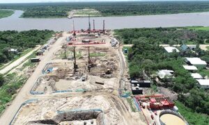 Avanza construcción de cabezales de pilotes del Puente de la Bioceánica