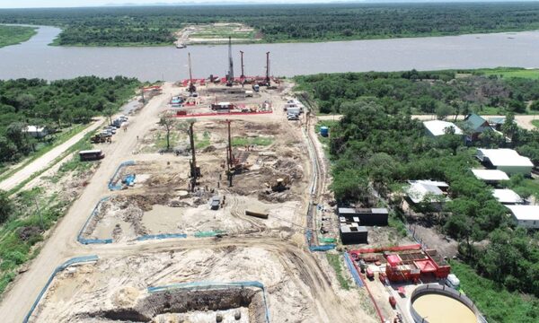 Avanza construcción de cabezales de pilotes del Puente de la Bioceánica