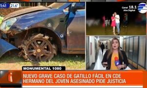 Caso gatillo fácil: Hermano del joven asesinado pide justicia - Paraguaype.com