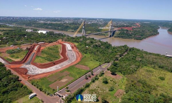 Avanzan obras complementarias en torno al Puente Integración