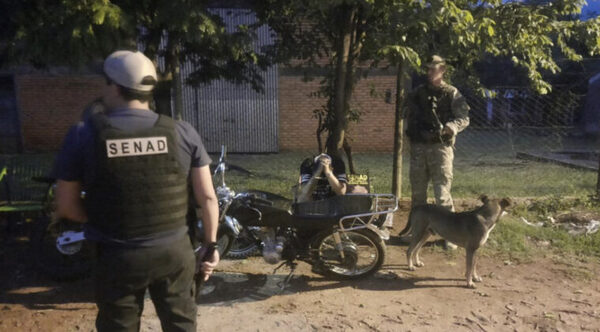 Detienen a delivery de cocaína en San Juan Bautista Misiones