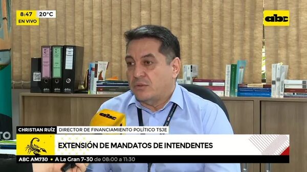 Extensión de mandatos de intendentes. - ABC Noticias - ABC Color
