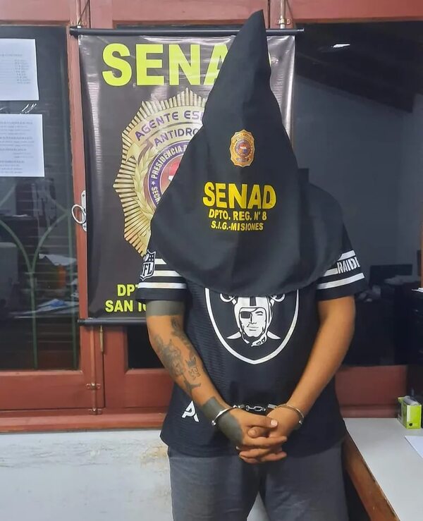 Senad detiene a otro traficante de cocaína en San Juan Bautista, Misiones - Nacionales - ABC Color