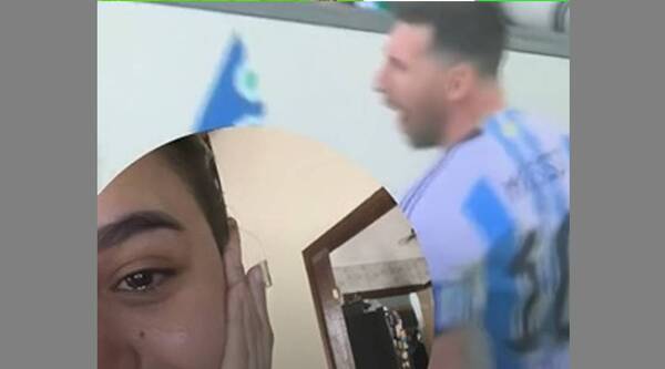 Crónica / Modelo se emocionó voi hasta las lágrimas con Lionel Messi
