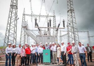 Abdo inauguró nueva subestación de la ANDE en Santa Rita - El Trueno