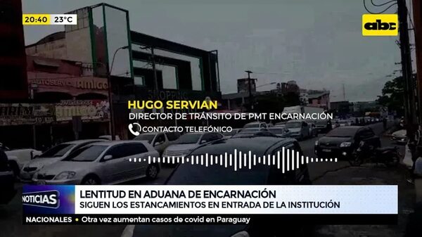 Lentitud en aduana de Encarnación - ABC Noticias - ABC Color
