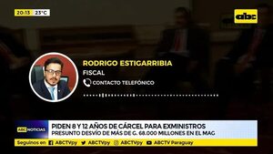 Piden 8 y 12 años de cárcel para exministros - ABC Noticias - ABC Color