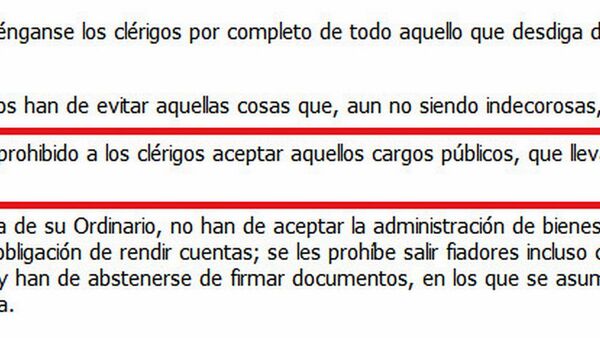 Cardenal analiza el futuro de Narciso en el Cones por prohibición canónica