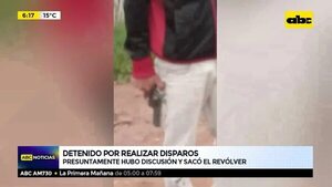 Detenido por realizar disparos intimidatorios - ABC Noticias - ABC Color