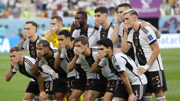 Alemania protesta antes del duelo con Japón