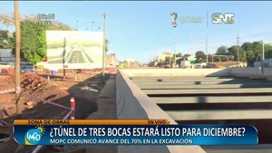 El túnel de Tres Bocas: ¿Estará listo para este diciembre? - SNT