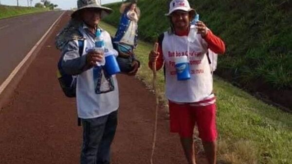 Para cumplir promesa, peregrinará 11 días desde Itapúa hasta Caacupé