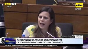 Diputados cuestionan proceso de selección de FGE - ABC Noticias - ABC Color